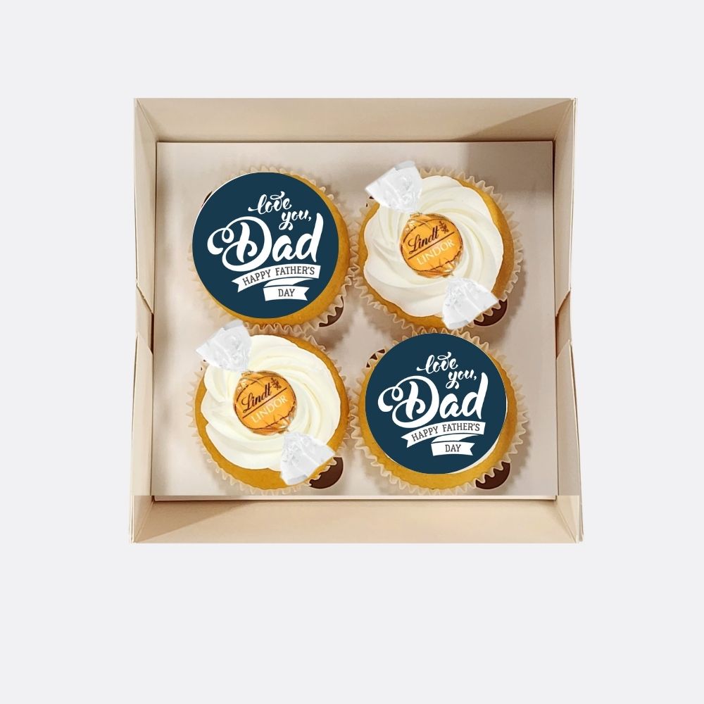 Love You Day Happy Father's Day Cupcakes - 4pk