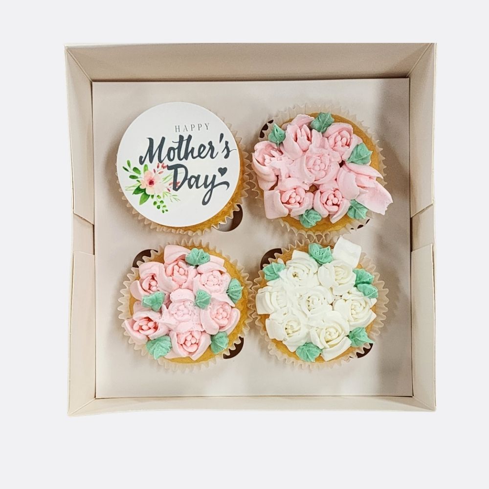 4pk Flower Bouquet Mother's Day Cupcakes