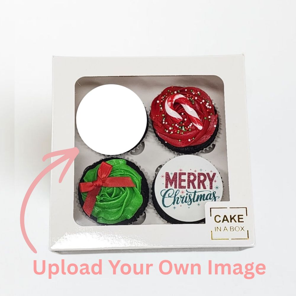 CUSTOM -Deluxe Christmas Cupcakes 4pk