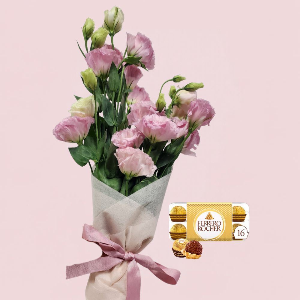 Lisianthus+ Chocolate Hamper