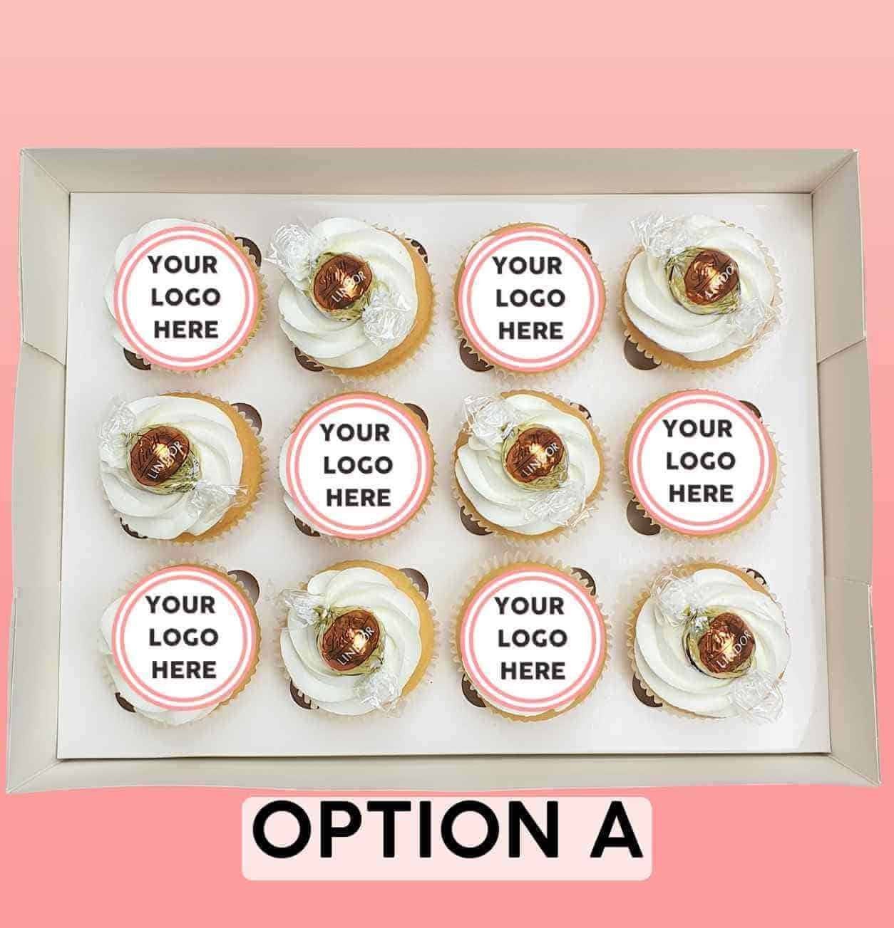Corporate Logo Cupcakes - 12 Pack