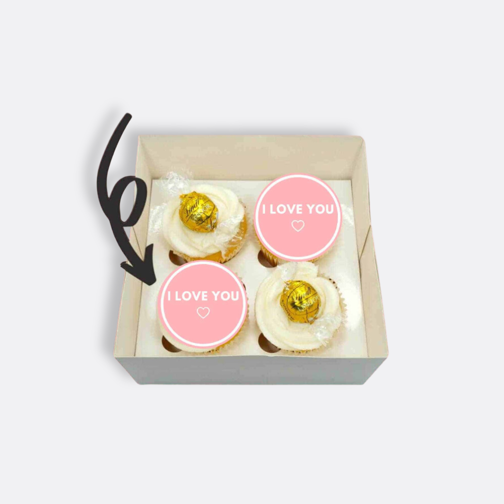 I Love You Cupcakes (Pink or Blue)