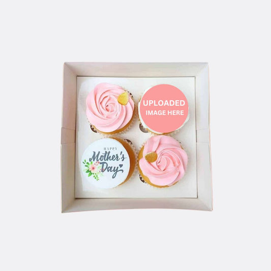 Custom Mother's Day Cupcakes - Mix 4 Pack