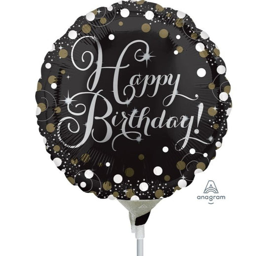 Black & Gold ( Happy Bday)- 16cm