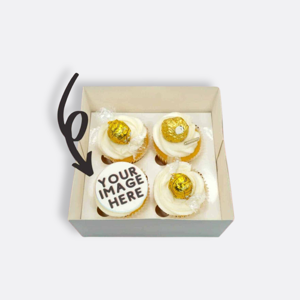 Luxe Gold - Custom Image Cupcakes