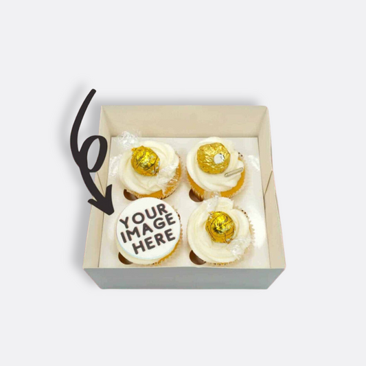 Luxe Gold - Custom Image Cupcakes