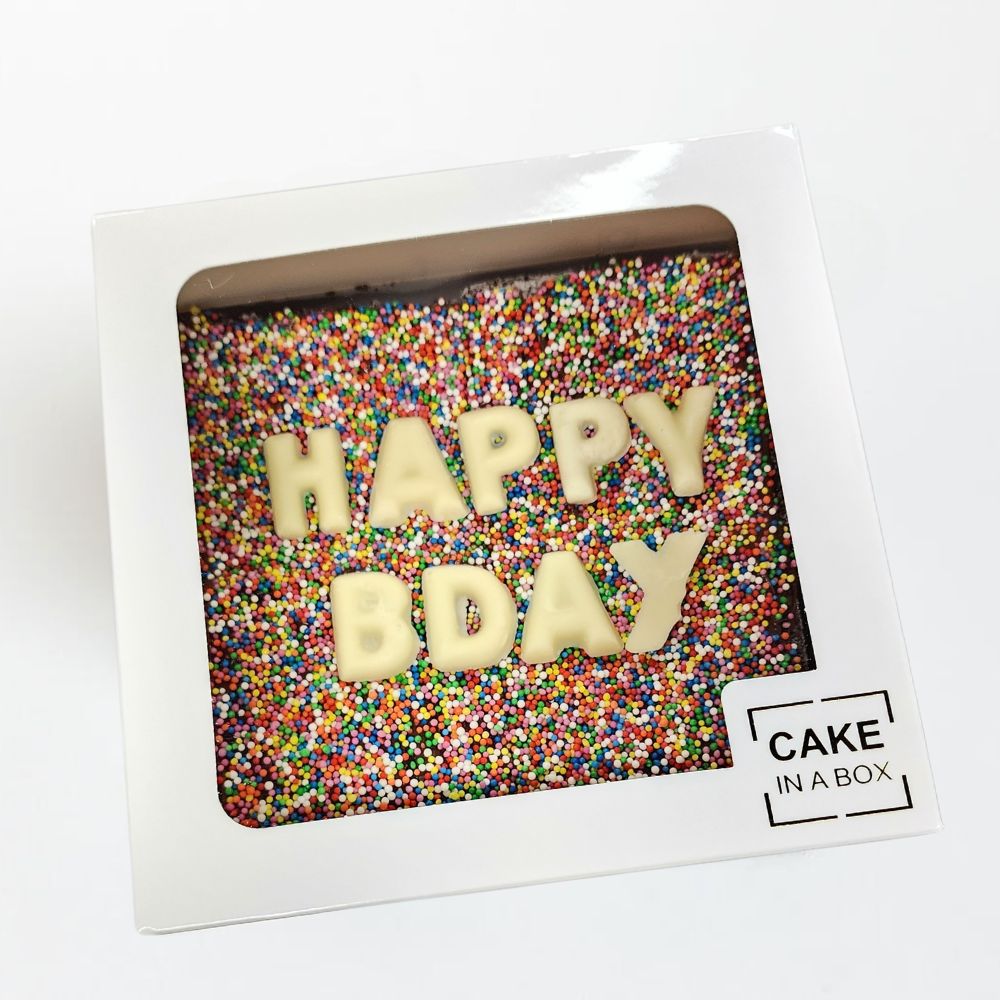 Happy Bday - Sprinkles Brownie