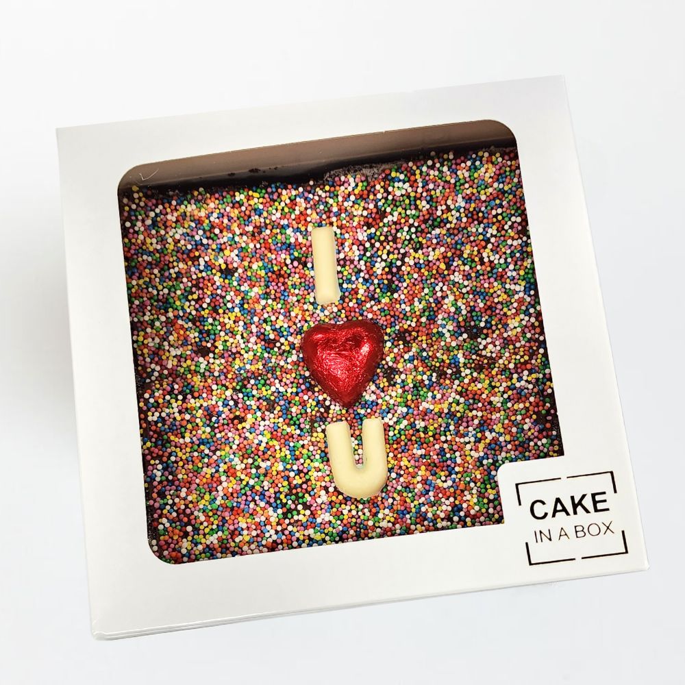 I Heart U - Sprinkles Brownie