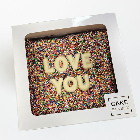 Love You - Sprinkles Brownie