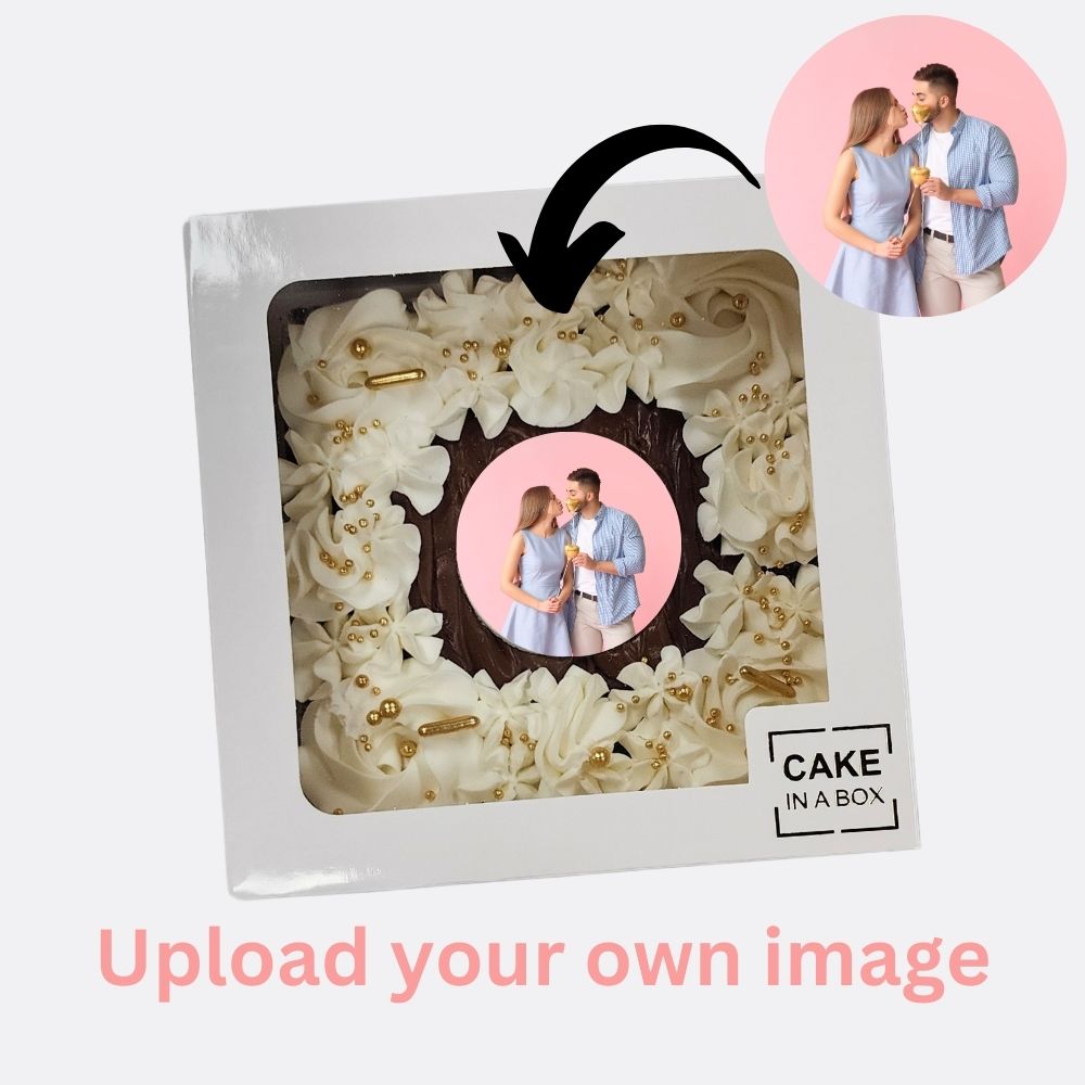 Custom Image Selfie – White Brownie