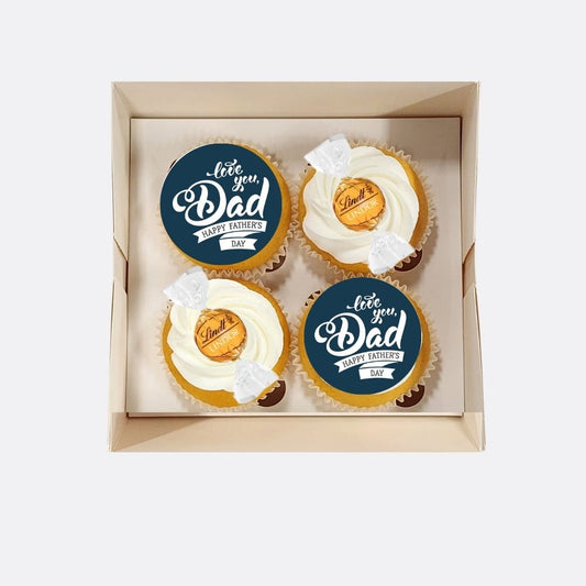 Love You Day Happy Father's Day Cupcakes - 4pk