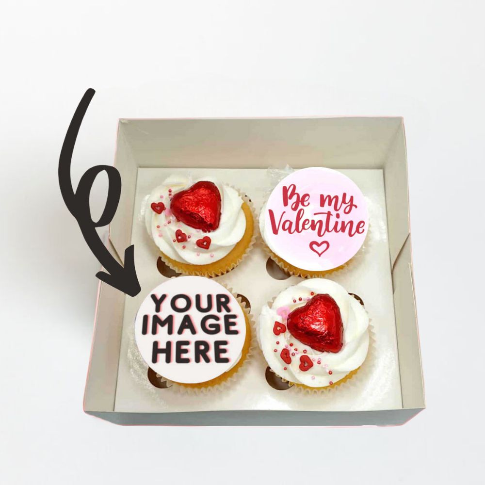 Custom Be My Valentine - Cupcakes