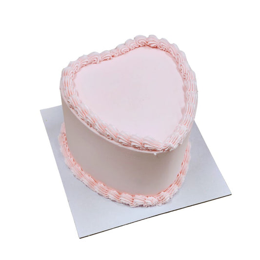 Soft Pink Vintage Heart Cake