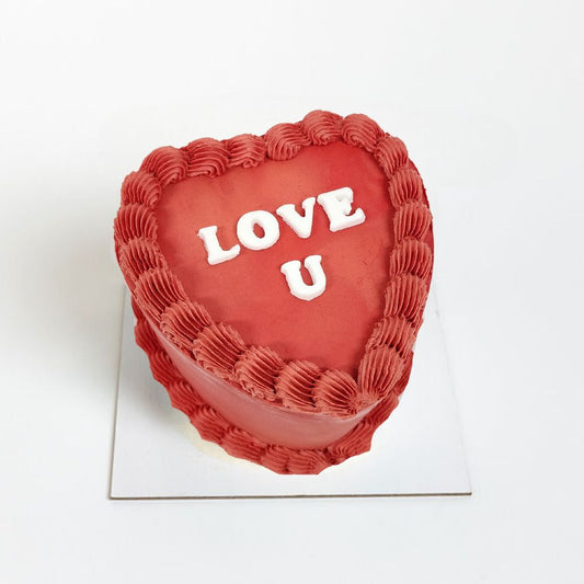 Valentines Day Heart Cake