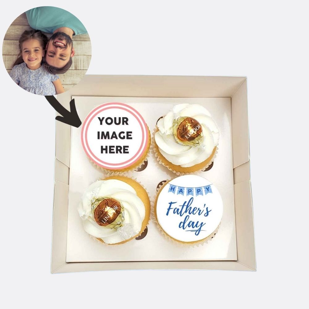 CUSTOM - Father's Day  - 4pk Cupcakes