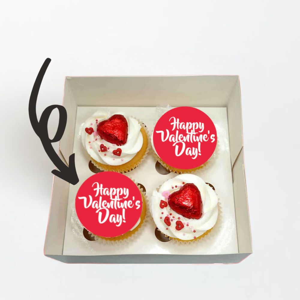 Valentine's Day - 4 & 12pk Cupcakes