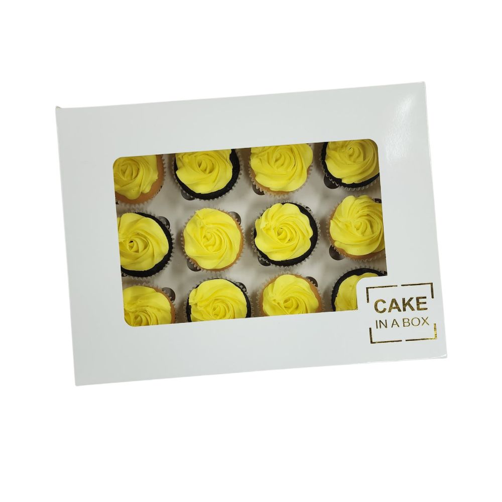 12pk Yellow - Buttercream swirls