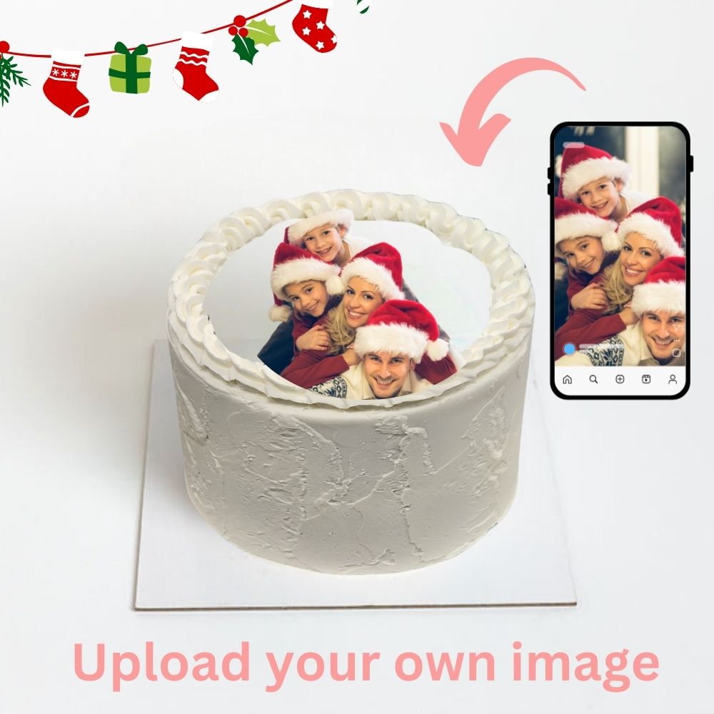 Custom Image-  Christmas Themed Cake