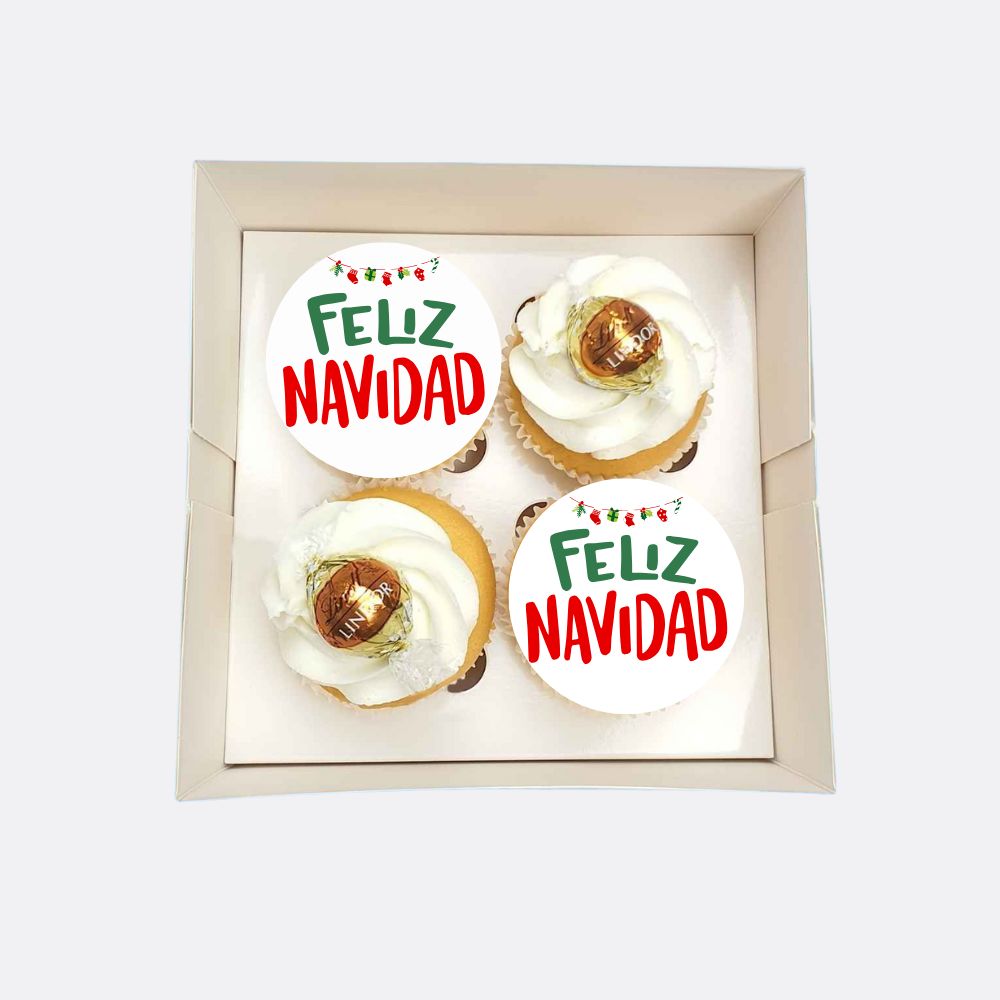 Feliz Navidad Christmas Themed Cupcakes