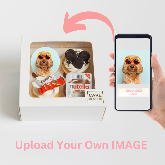 Custom One Image Cupcakes - Mix 4 Pack